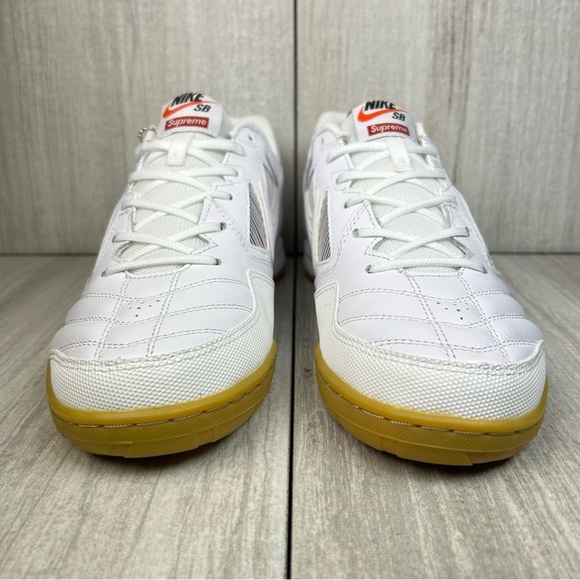 NEW Nike Supreme Gato SB World Famous Sneaker White Gum ar9821-116 Mens Size 9.5 - Picture 7 of 14
